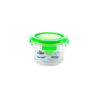 Glasslock Vorratsbehälter rund, Color Line, 165ml (MCCB-016-COGR)