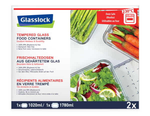 Glasslock Set 2-tlg. - Oven Smart (GL-2072)