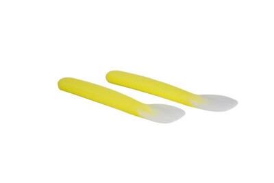 Silicone Spoon Set, 2 yellow silicone spoons (YYSS-001 x 2)
