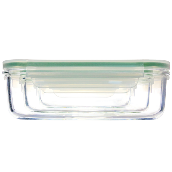 Glasslock, Set compact de 3 pièces, rectangulaire, (GL-135)