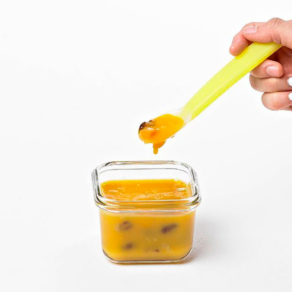 Glasslock Baby Meal big, 8 pcs. Orange Set (4 x 150ml, 2 x 210ml, 2 x 165ml) + Silicone spoon (GL-372)